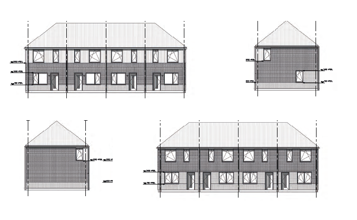 Laanwoningen Mondriaanlaan - Architectonische uitwerking