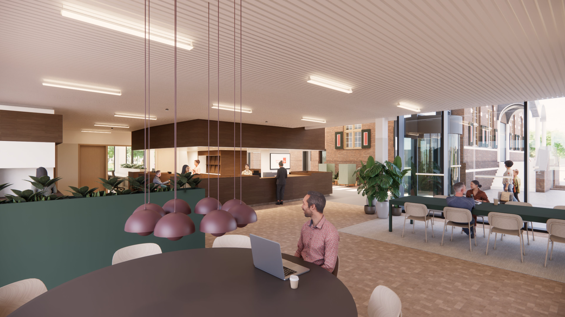 Voorbeeld binnenkant gemeentehuis Veendam