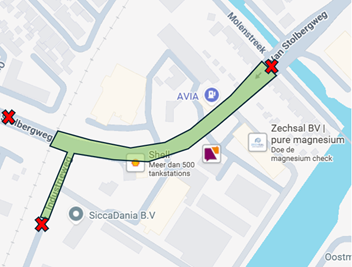 fase 3A tussen spoorwegovergang en brug Molenstreek