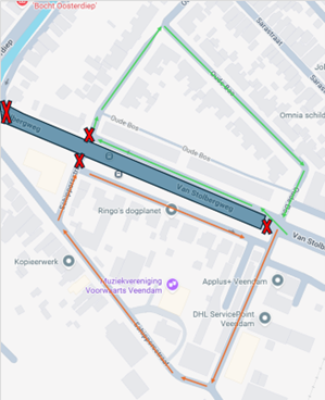 fase 1 tussen Stolbergbrug en Oude Bos
