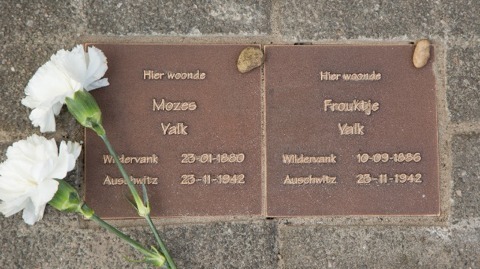 Stolpersteine Mozes Valk and Froukje Valk