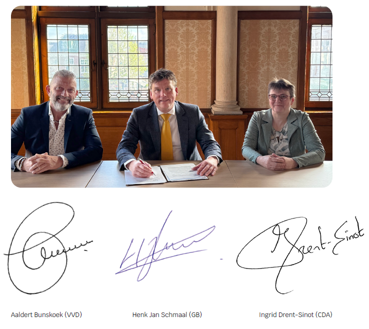 Handtekeningen wethouders