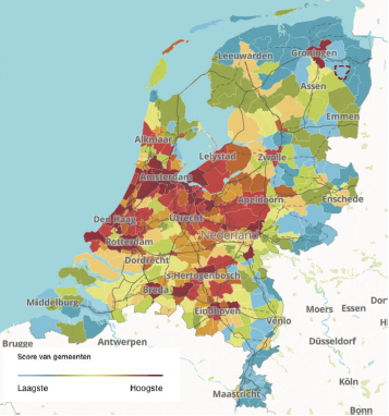 Hittekaart woningmarkt