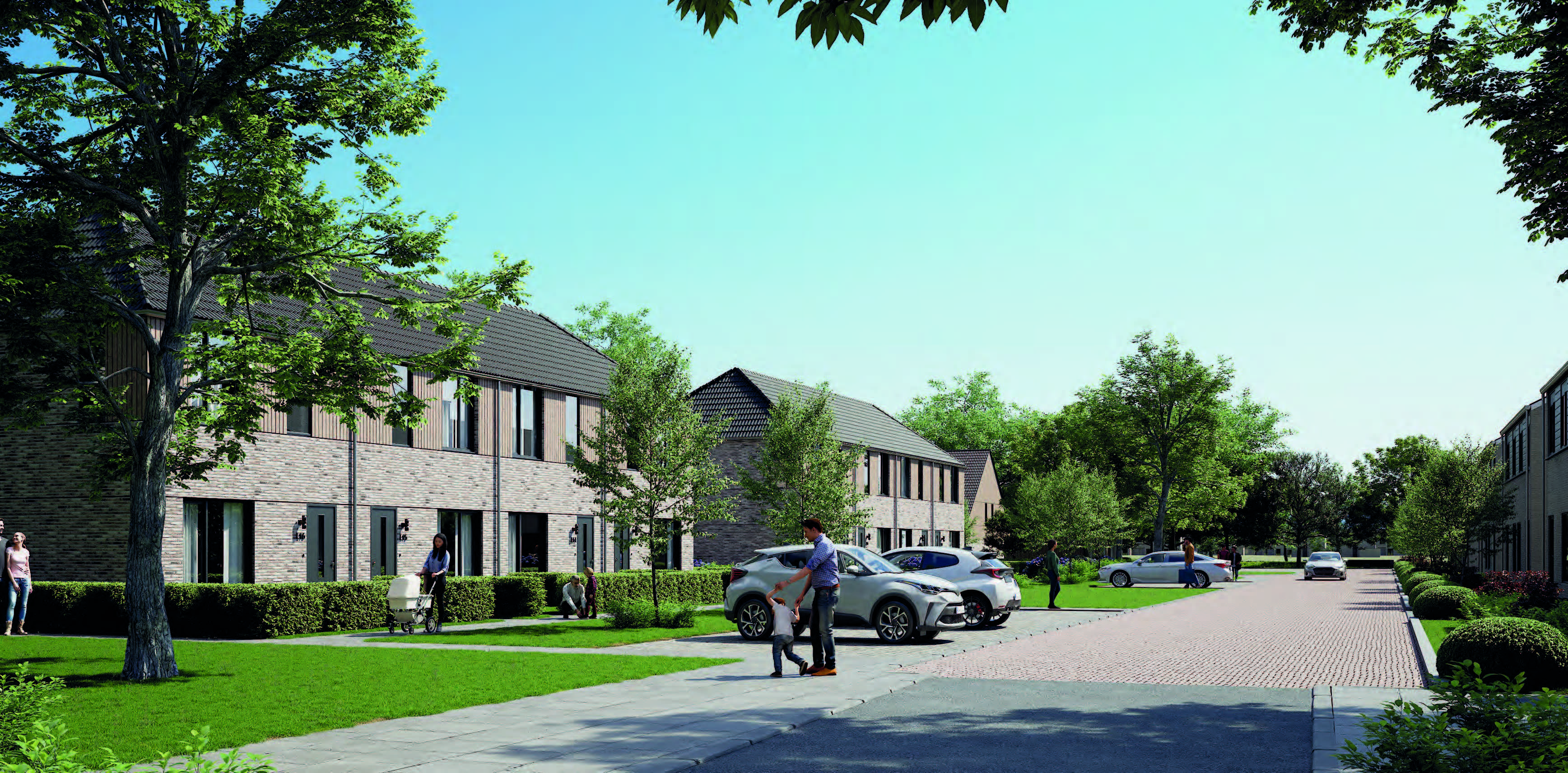Laanwoningen Mondriaanlaan - Architectonische vormgeving en materialisatie