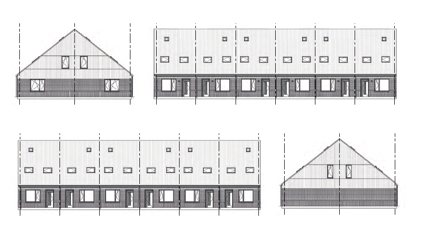 Schuurwoningen architectonische uitwerking