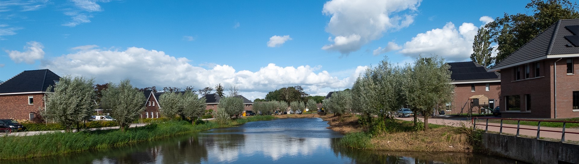 Veendam nieuwbouw uitzicht over water